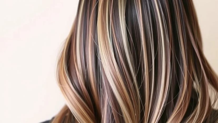 Askblonda slingor i mörkt hår fungerar det