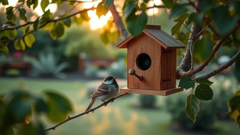 Fågelholk med kamera från Clas Ohlson