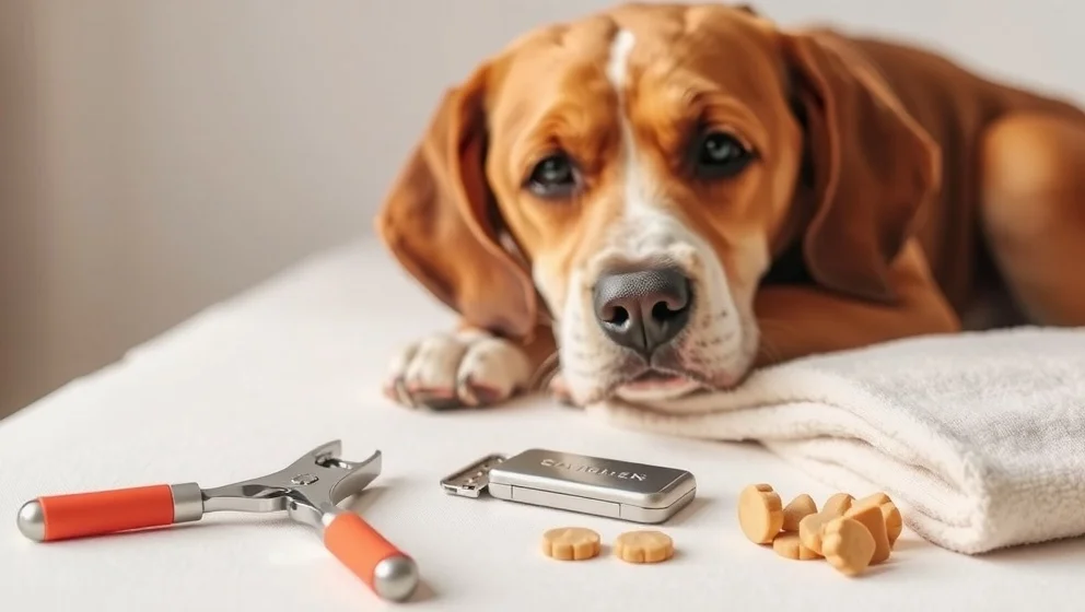 Klippa klor på hund som inte vill