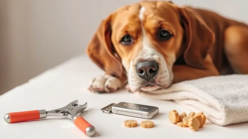 Klippa klor på hund som inte vill