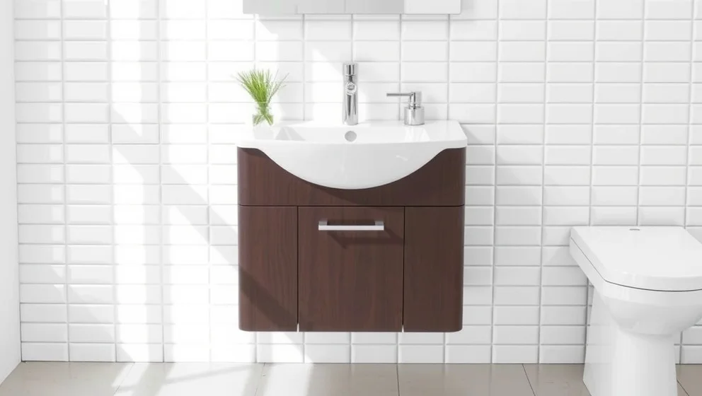 Kommod med tvättställ 60 cm för ditt badrum