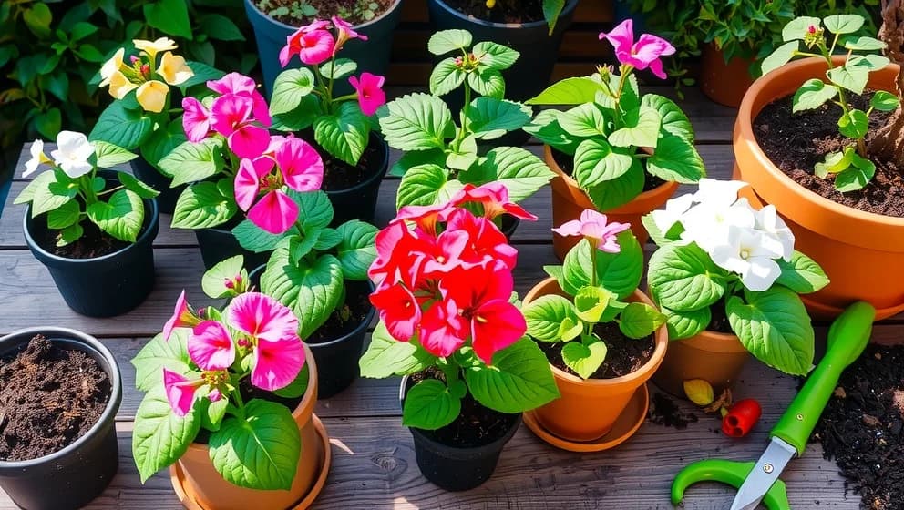 Ska du klippa ned pelargoner eller plantera om dem först