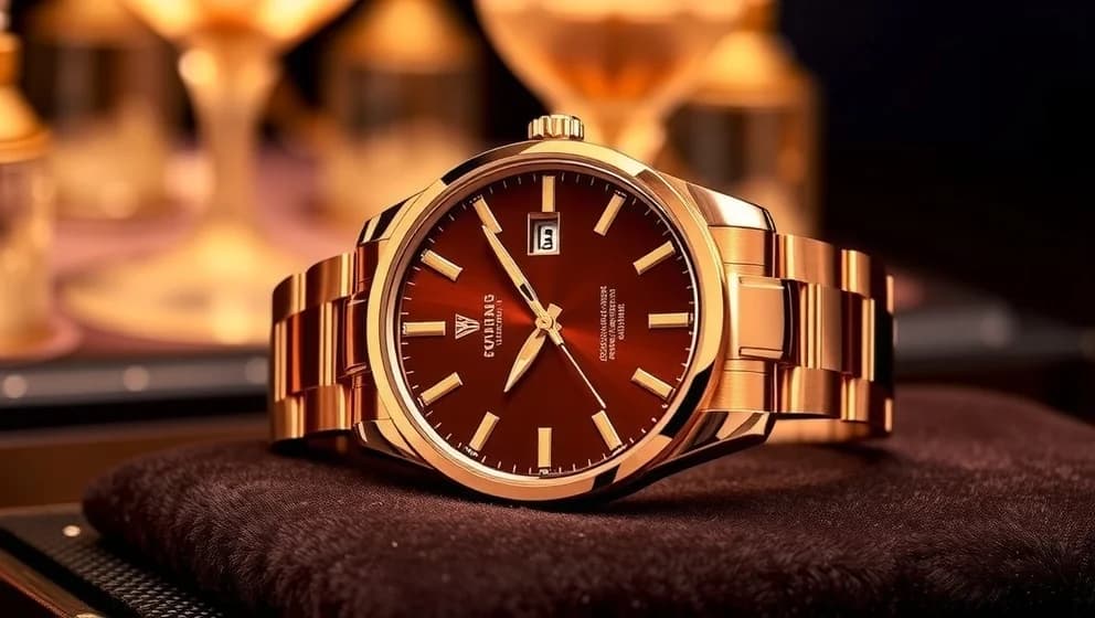 Rolex Sky Dweller rosa guld chokladskiva