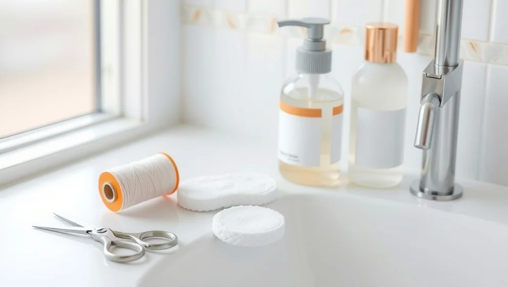 Ta bort hudflikar med tråd hemma